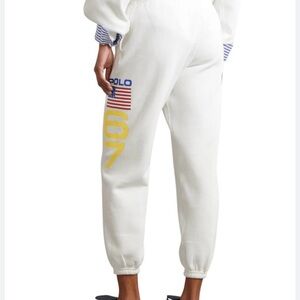 Ralph Lauren White Polo Sweatpants